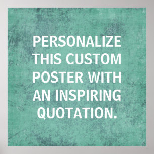 Póster Poster de encargo personalizado, cita inspiradora