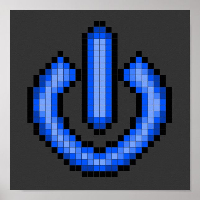 Póster Poster de energía de píxeles (Frente)