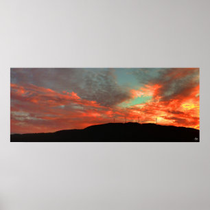 Póster Poster de energía solar de Tenney Mountain