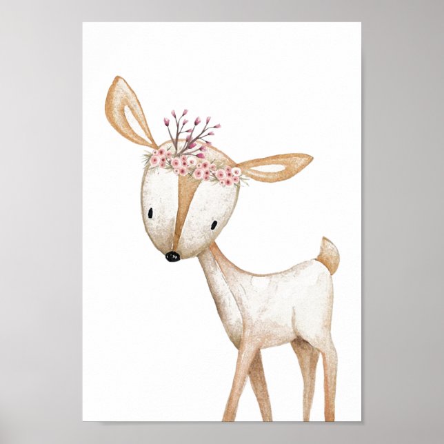 Póster Poster de enfermería - Animales de Woodland (Frente)