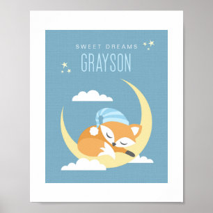 Póster Poster de enfermería personalizada Fox