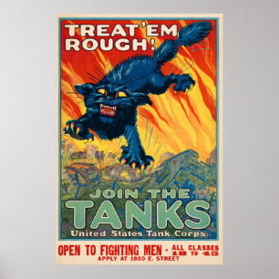 Póster Poster de Enlistamiento de Vintage