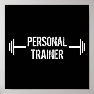 Póster Poster de entrenador personal moderno