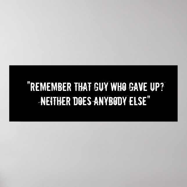 Póster Poster de entrenamiento motivacional (Frente)