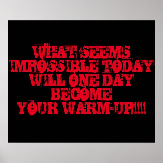 Póster Poster de entrenamiento motivacional (Frente)