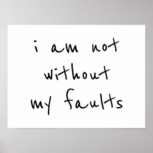 Póster Poster de errores (Frente)