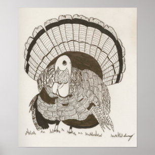 Póster Poster de esbozo de Turquía