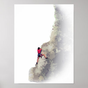 Póster Poster de escalada de rock