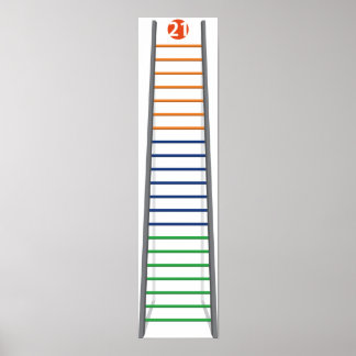 Póster poster de escalera de plomo