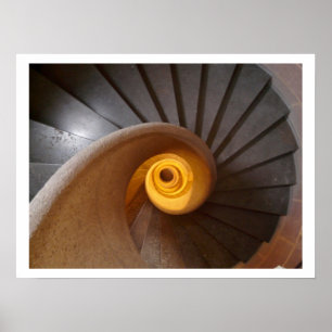Póster Poster de escalera espiral