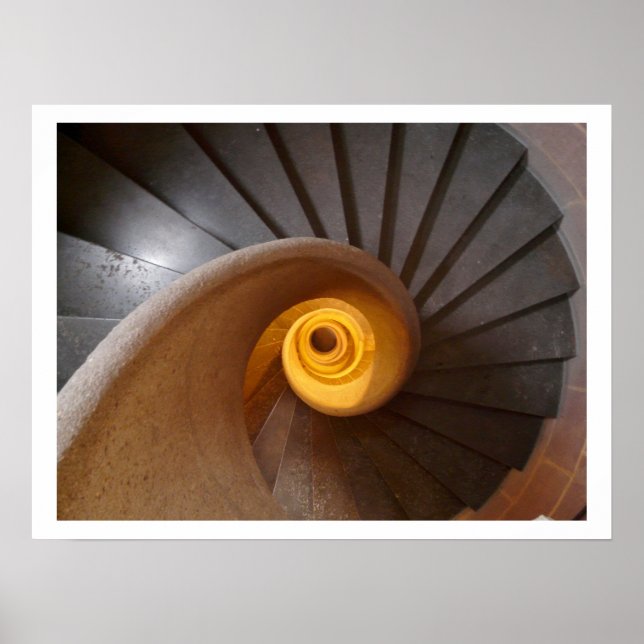 Póster Poster de escalera espiral (Frente)