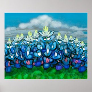 Póster Poster de escena de Bluebonnet Country
