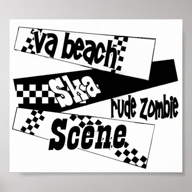Póster Poster de escena de Rude Zombie ska (Frente)