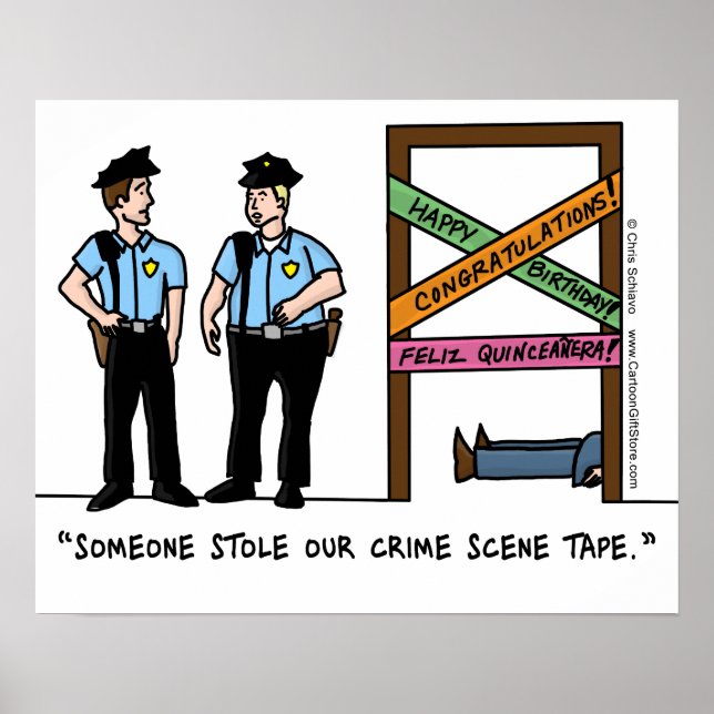 Póster Poster de escena del crimen (Frente)