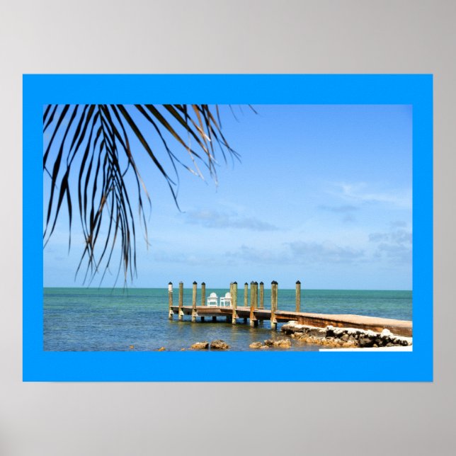 Póster Poster de escena tropical (Frente)