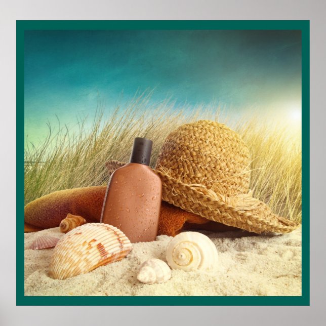 Póster Poster de escenas de playa (Frente)