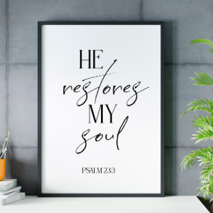 Póster Poster de Escrituras Blancas Blancas en versículo