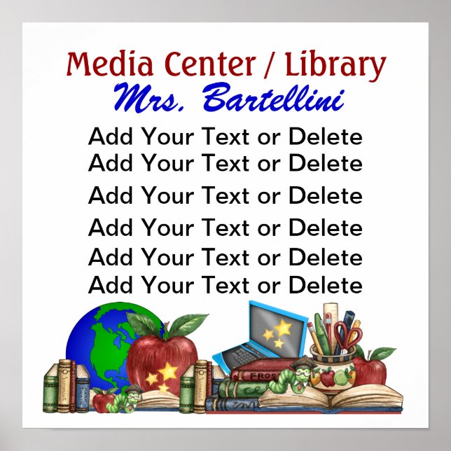 Póster Poster de escuela/biblioteca/aula - SRF (Frente)