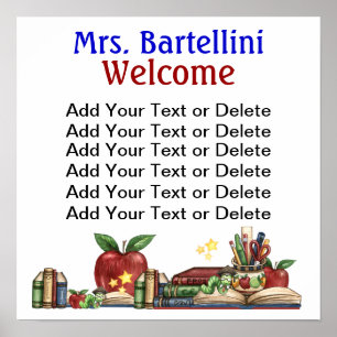 Póster Poster de escuela/biblioteca/aula - SRF