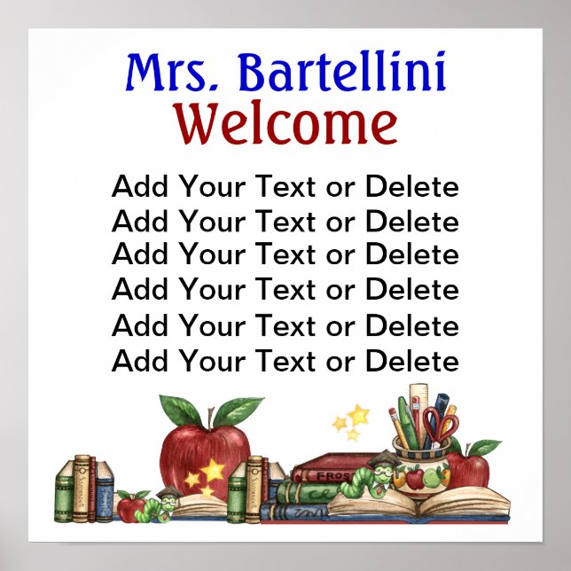 Póster Poster de escuela/biblioteca/aula - SRF (Frente)