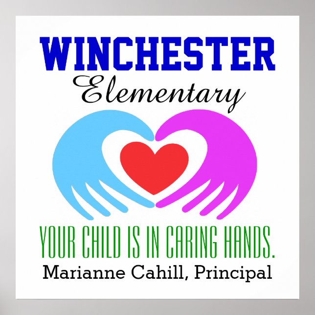 Póster Poster de escuela/distrito escolar - SRF (Frente)