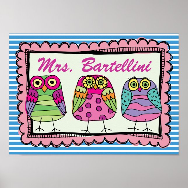 Póster Poster de escuela/profesor/aula - SRF (Frente)