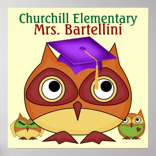 Póster Poster de escuela/profesor/aula - SRF (Frente)