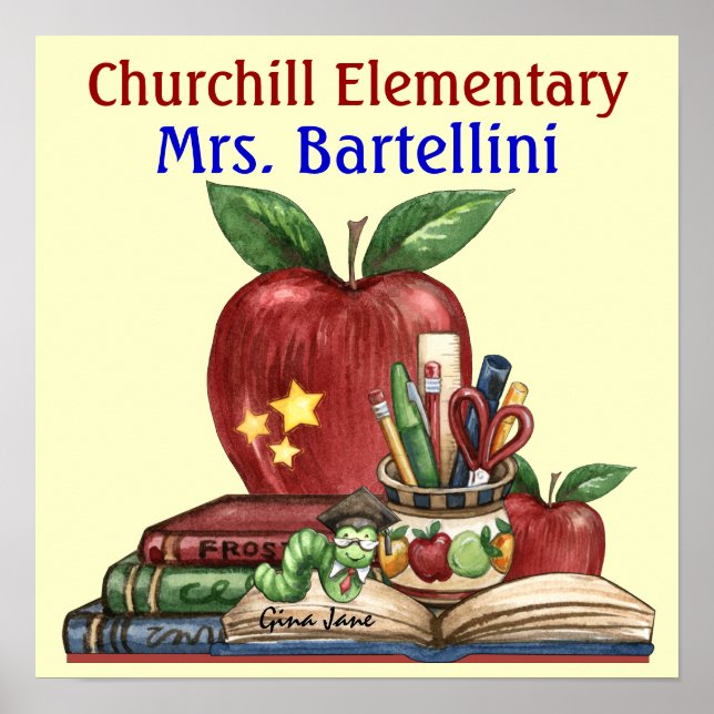 Póster Poster de escuela/profesor/aula - SRF (Frente)