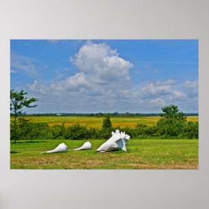 Póster Poster de escultura de shell