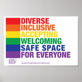 Póster Poster de espacio seguro