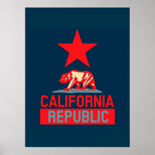 Póster Poster de esperanza de la República de California
