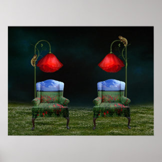 Póster Poster de esquemas de adormidera y Chameleon