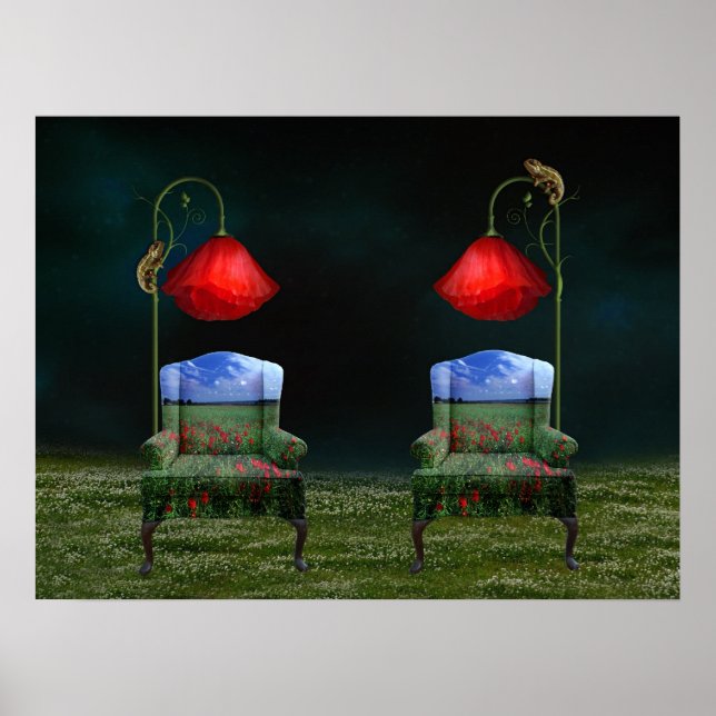 Póster Poster de esquemas de adormidera y Chameleon (Frente)