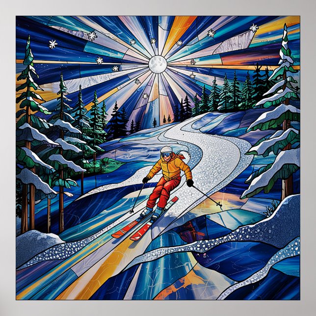 Póster Poster de esquí (Frente)