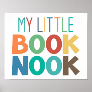 Póster Poster de esquina de lectura de mi pequeño libro