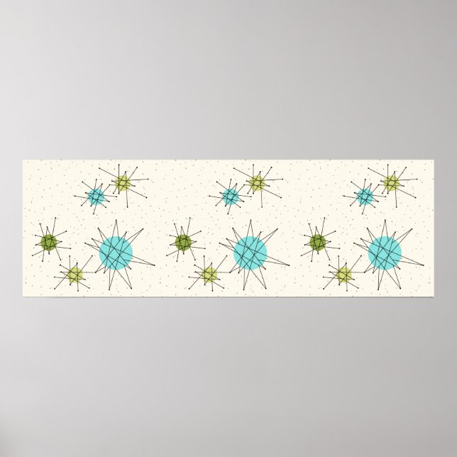 Póster Poster de estallidos atómicos icónicos (Frente)