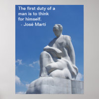 Poster de estatua de José Martí
