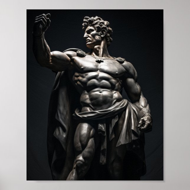Póster Poster de estatuas artesanales única: Un hombre in (Frente)