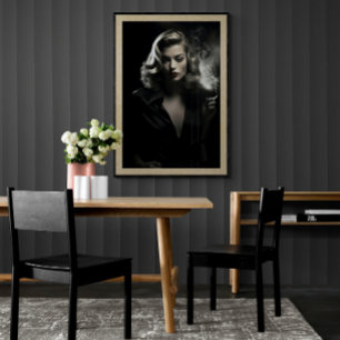 Póster Poster de estilo Noir de Película