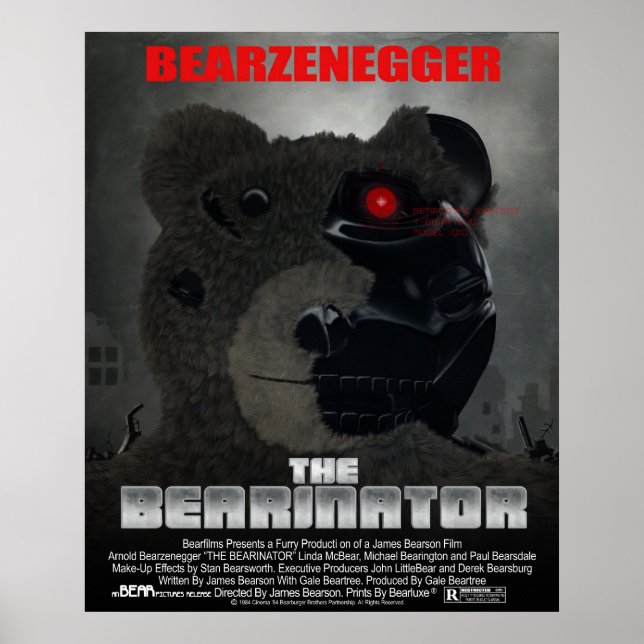 Póster POSTER de estilo Poster de película BEARINATOR (Frente)