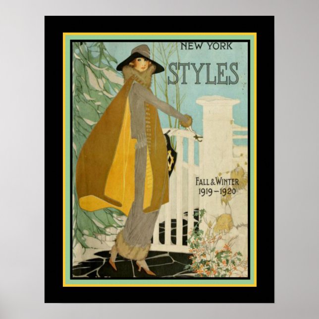 Póster Poster de estilos de Nueva York de 1920 (Frente)