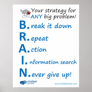 Póster Poster de Estrategia BRAIN, por Mindset Works