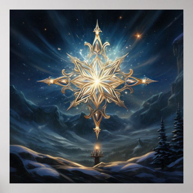 Póster Poster de Estrella Norte mágica (Frente)