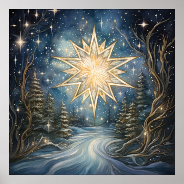 Póster Poster de Estrella Norte mágica (Frente)