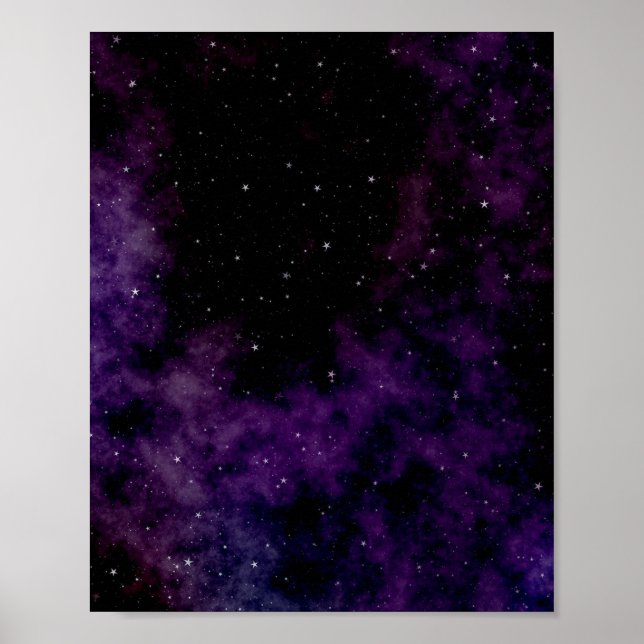 Póster Poster de estrellas nocturnas (Frente)