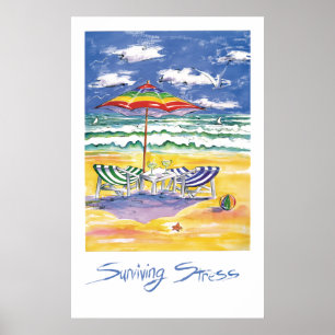 Póster Poster de estrés sobreviviente