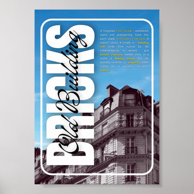 Póster Poster de estructura sin tiempo (Frente)