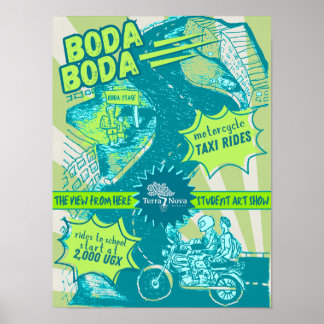Póster Poster de estudiantes de TNU Boda Boda