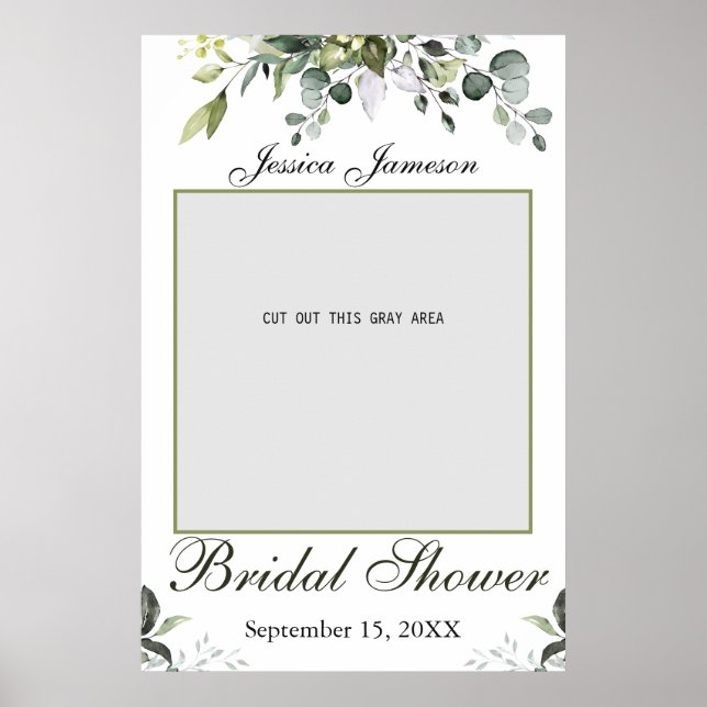 Póster Poster de Eucalyptus Bridal Shower (Frente)