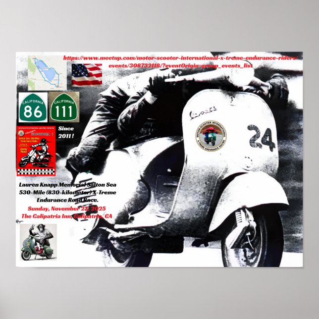 Póster Poster de eventos del mar de Salton (Frente)